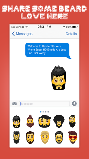 Hipster Emoji Stickers(圖5)-速報App