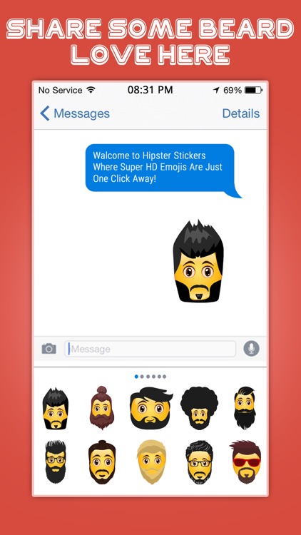 Hipster Emoji Stickers screenshot-4