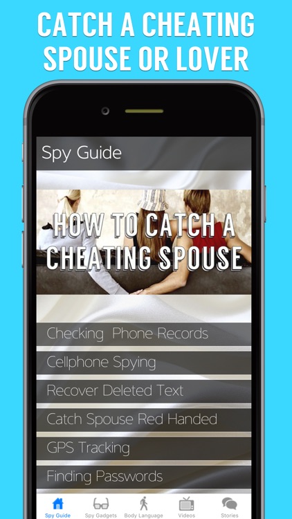 Catch Your Cheating Spouse: Spy Tools & Info Kit