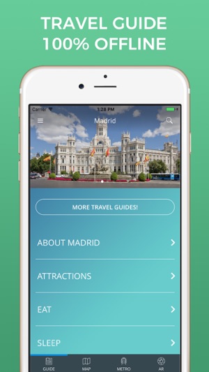 Madrid Travel Guide with Offline Street 