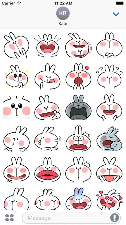 Cool Rabbit Facial Emoji