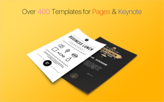 Templates for Pages, Keynote - Templates