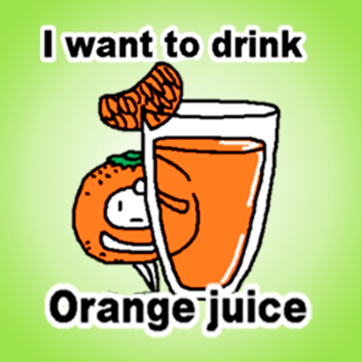 I Like Orange Juice Stickers! icon