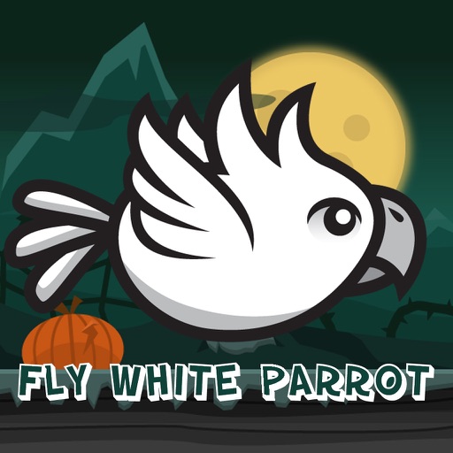 Fly White Parrot
