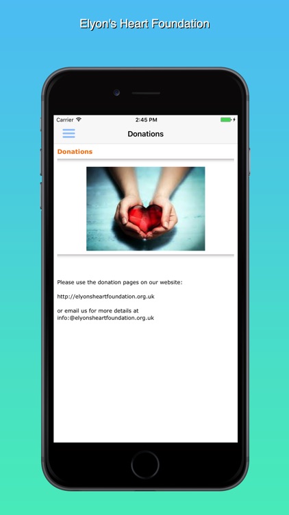 Elyons Heart Foundation screenshot-3