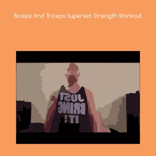 Biceps and triceps superset strength workout icon