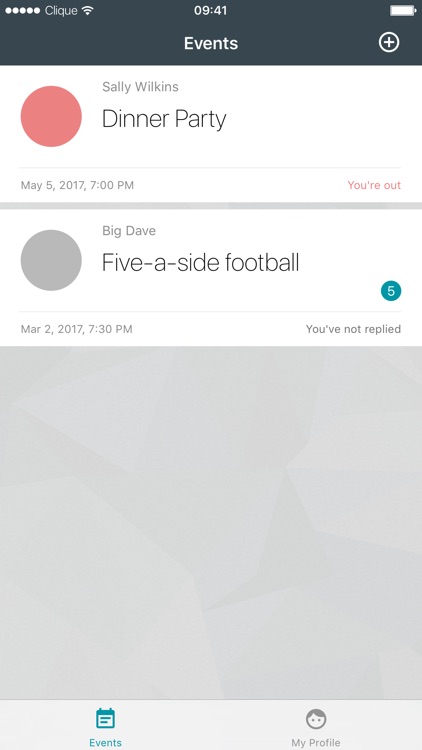 Clique: Event Organiser