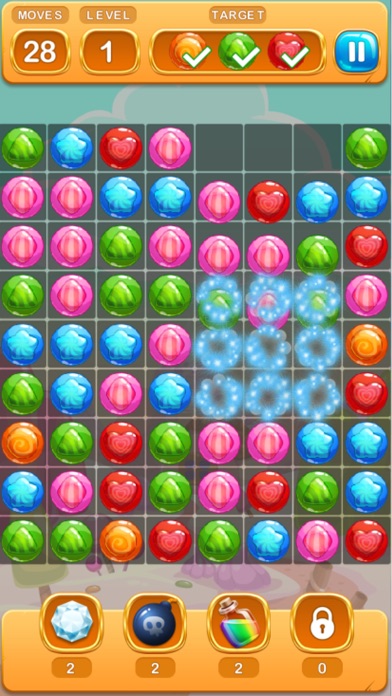 CANDY SWEET ~ NEW CHALLENGING MATCH 3 PUZZLE GAME 1.0 IOS