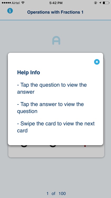 Learn It Flashcards - Operations with Fractions 1 screenshot-4