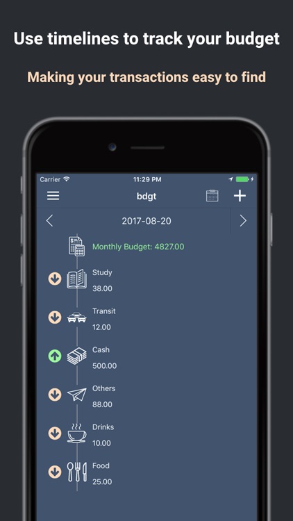 bdgt lite - Your personal accountant