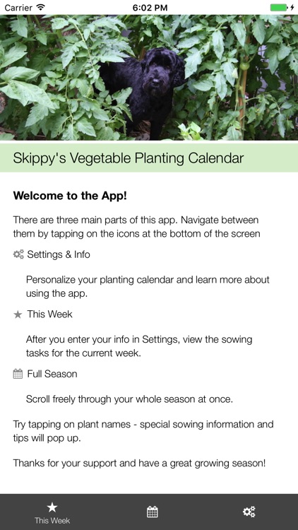 Skippy's Vegetable Planting Calendar