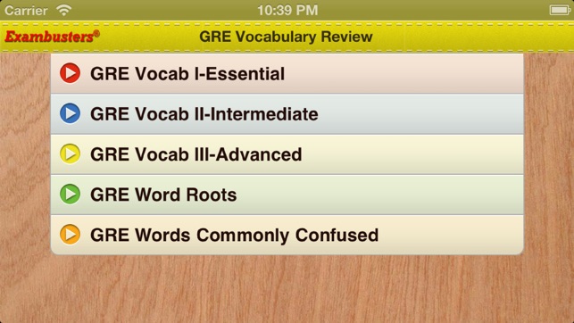 GRE Prep Verbal Flashcards Vocabulary Exambusters(圖2)-速報App