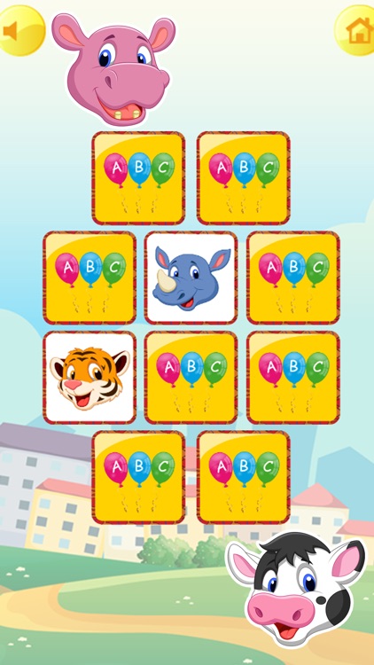 Zoo Animals Matching Puzzle Game for Kids