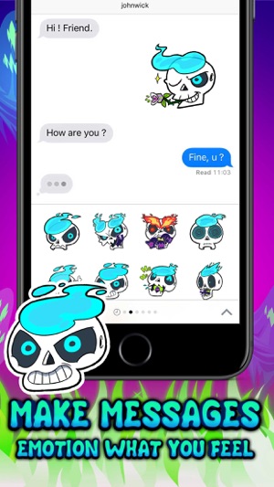 Skullboy Stickers for iMessage(圖2)-速報App