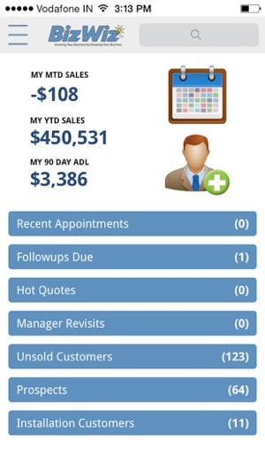 BizWiz Sales App