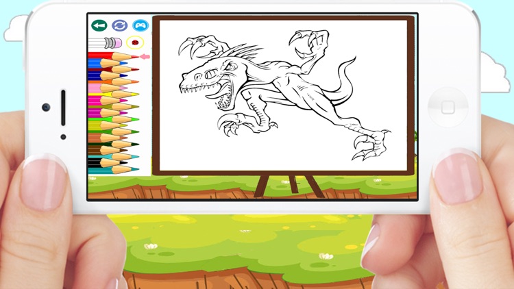 Dinosaurs T Rex Coloring Book Game For Kids screenshot-4