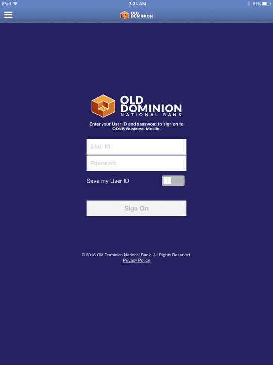 ODNB Business Mobile for iPad