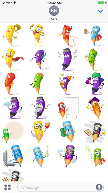 Pencil Cool Stickers