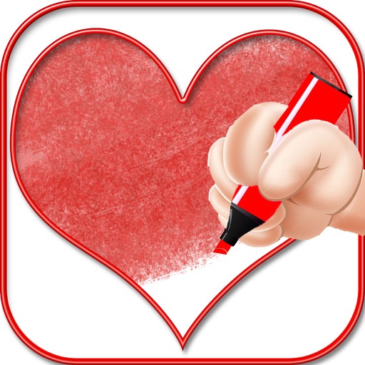 Valentine Coloring Book For Kids And Adults Free iOS App