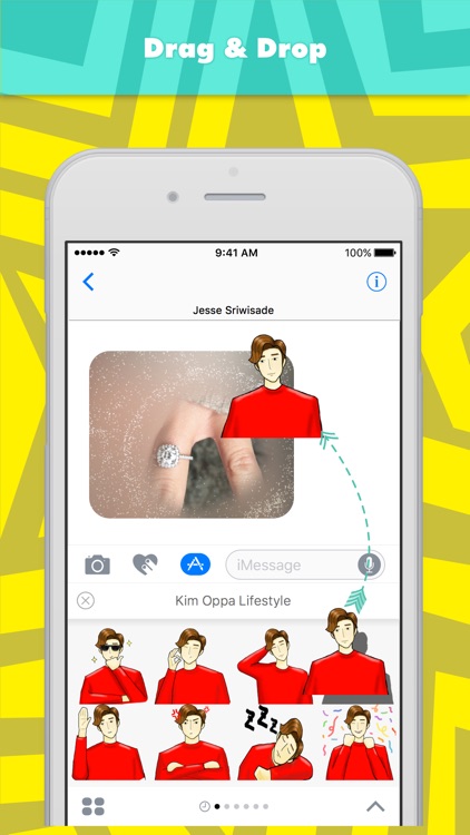 Kim Oppa Lifestyle stickers by Jesse Sriwisade