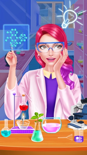 Dream Job: Science Girl Beauty Makeover Salon Game(圖5)-速報App