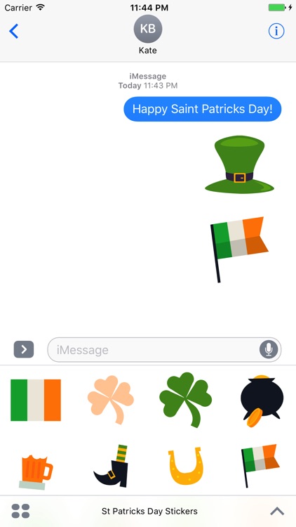 St. Patrick's Day Stickers - Irish Emoji