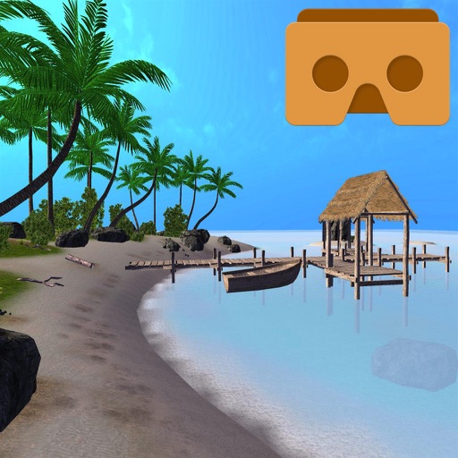 VR Tropical Meditation 3D Icon