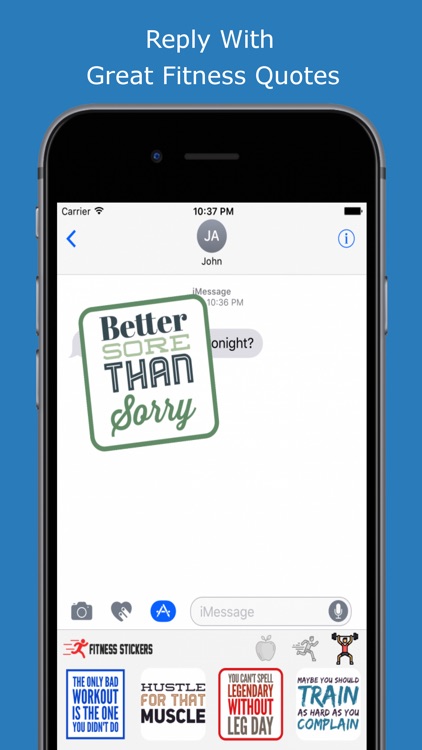 Fitness Sticker Pack for iMessage