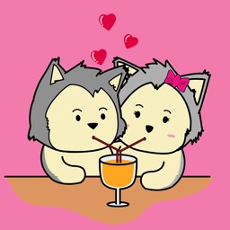 Animated HUSKy Couple - Forever Love