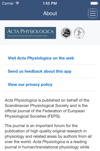 Acta Physiologica screenshot 2