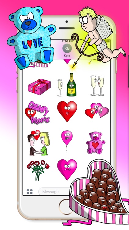 Grumpy Valentine's Stickers screenshot-3