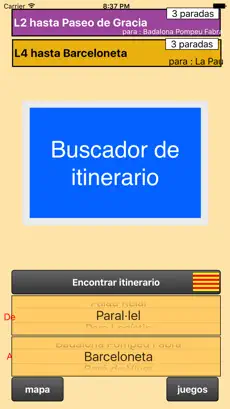 Imatge 1 Metro de Barcelona - Buscador de itinerarios iphone