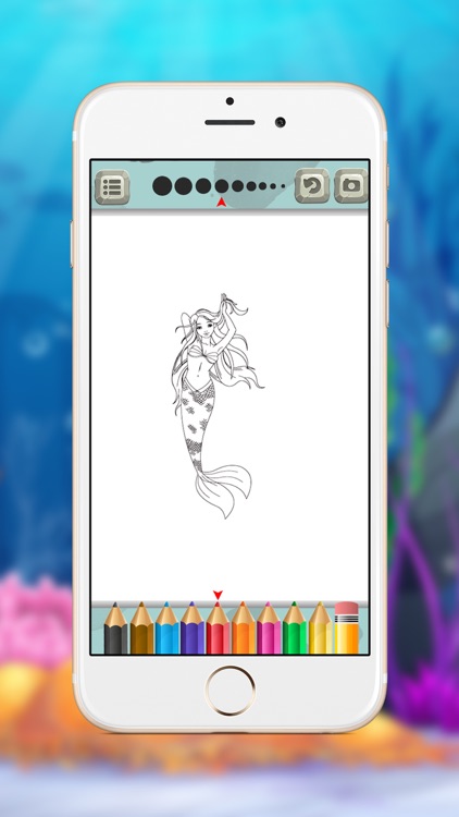 Mermaid Princess Coloring Book