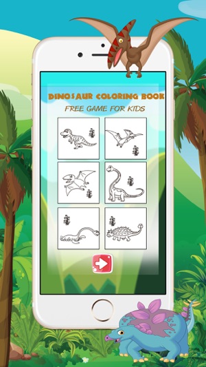 Dinosaur Coloring Book - Free Game for Kids(圖3)-速報App