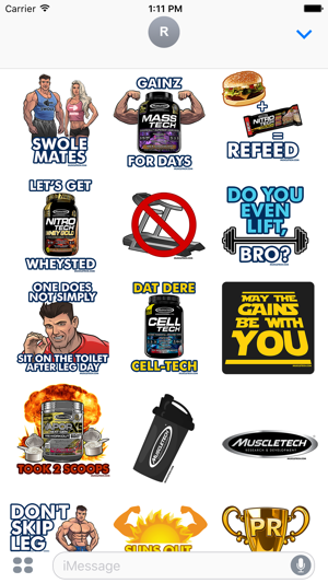 MuscleTech Stickers