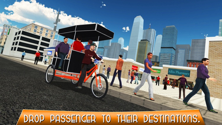Tuk Tuk Bicycle Rickshaw Driver & Chingchi sim screenshot-3