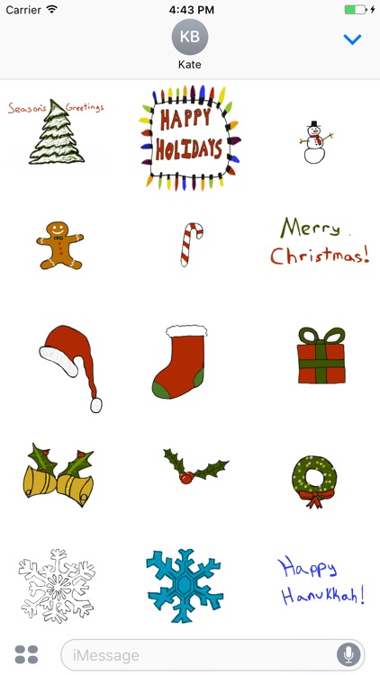Holiday Doodle Stickers