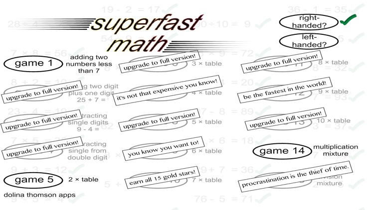 SuperfastMathLite screenshot-3