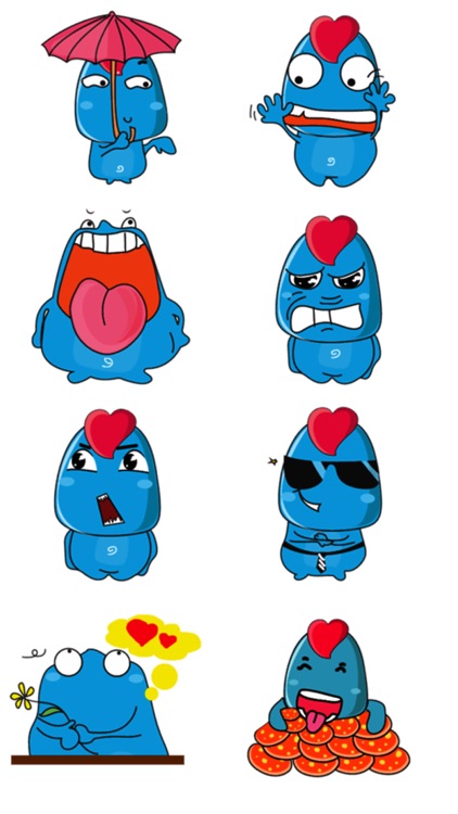 Blue Stickers screenshot-3