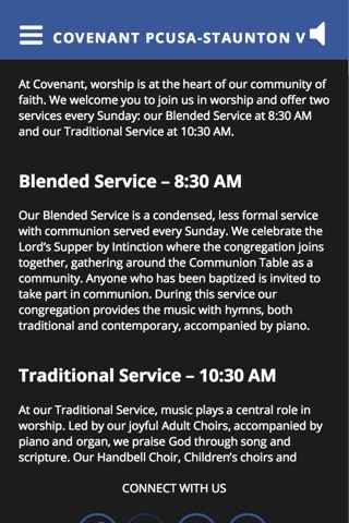 Covenant PCUSA-Staunton VA screenshot 3