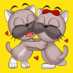 Oreo In Love - Cute cat stickers for iMessage
