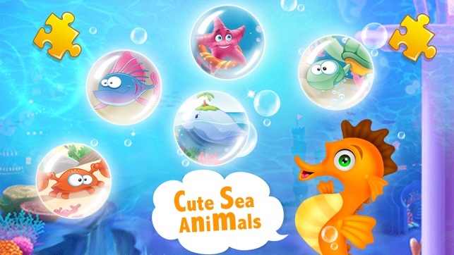 Sea Animal Jigsaw Puzzle for Kids(圖2)-速報App