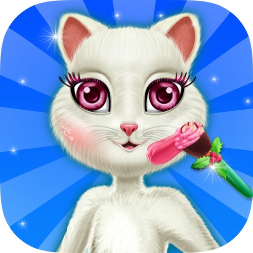 Christmas Kitty Makeup Salon : Game for Kids Icon