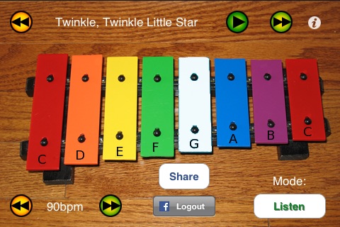 iXylophone - Play Along Xylophone For Kids screenshot 3