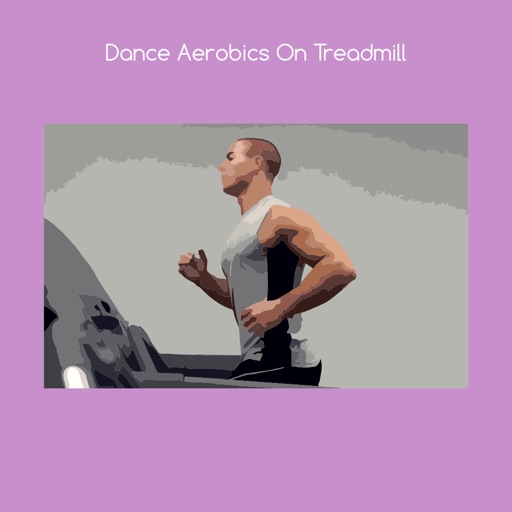 Dance aerobics on treadmill icon