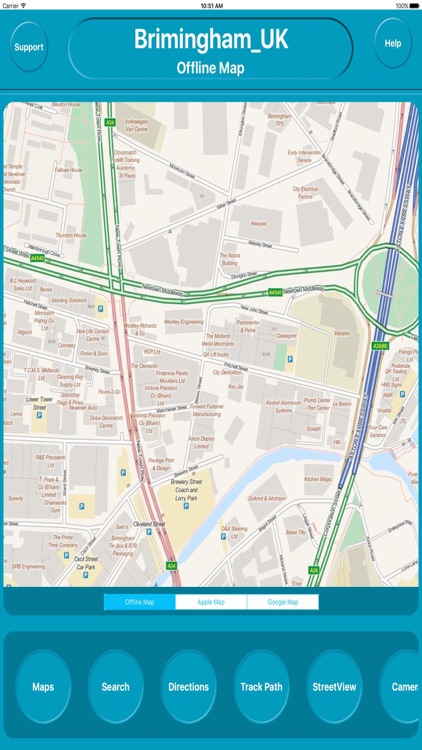 Brimingham UK Offline Map Navigation GUIDE
