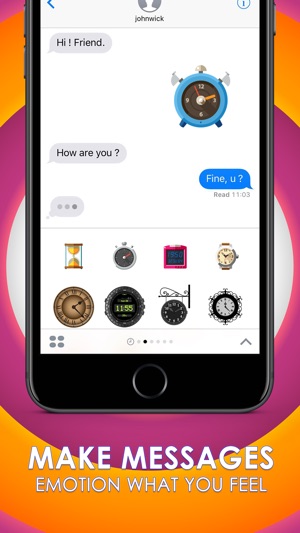 Clock Emoticons Stickers Themes by ChatStick(圖2)-速報App