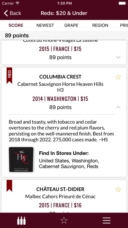 X VALUES by Wine Spectator