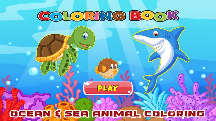 Ocean & Sea Animal Coloring Book Painting Drawing