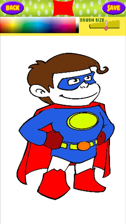 Super Hero And Pig Coloring Page Game Edition